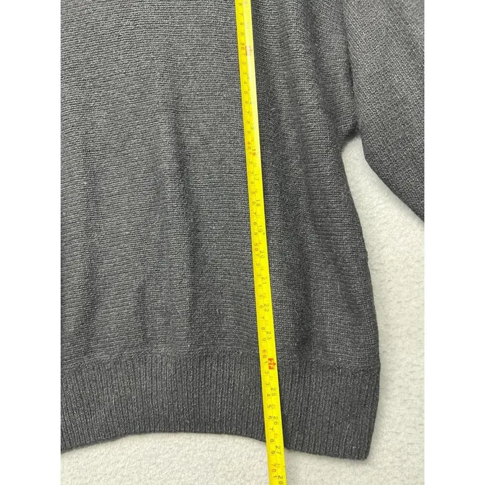 80s Vintage Silk Lambswool Angora Turtle Neck Knitted Sweater Crane Womens Sz S - Picture 7 of 12